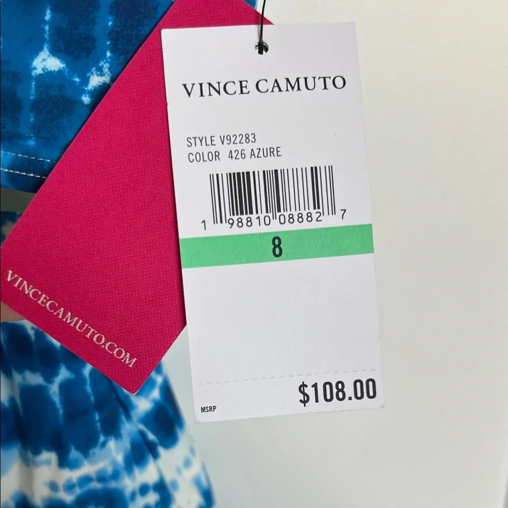 Vince Camuto Azure Blue Tie-Dye One-Piece Swim - Picture 2 of 8